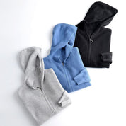 Oliver Hartley | Zip-Up Hooded Knit Cardigan for Men