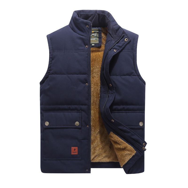 Thomas Lewis | Gilet utilitaire matelassé doublé en polaire pour homme