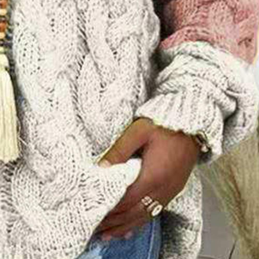 Poppy Wilson | Colourblock Cable Knit Hooded Sweater