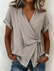 Charlotte Bennett | Wrap Tie Blouse For Women