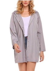 Daisy Marsh | Hooded Lightweight Raincoat with Drawstring Hood