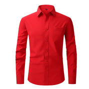 Chemise habillée blanche classique à manches longues Edward Clarke