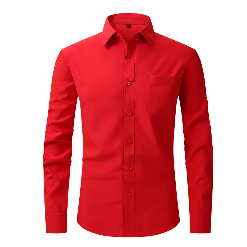 Chemise habillée blanche classique à manches longues Edward Clarke