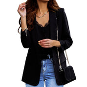 Charlotte Evans | Oversized Red Open-Front Blazer
