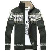 James Sinclair | Gilet zippé en maille à motif nordique