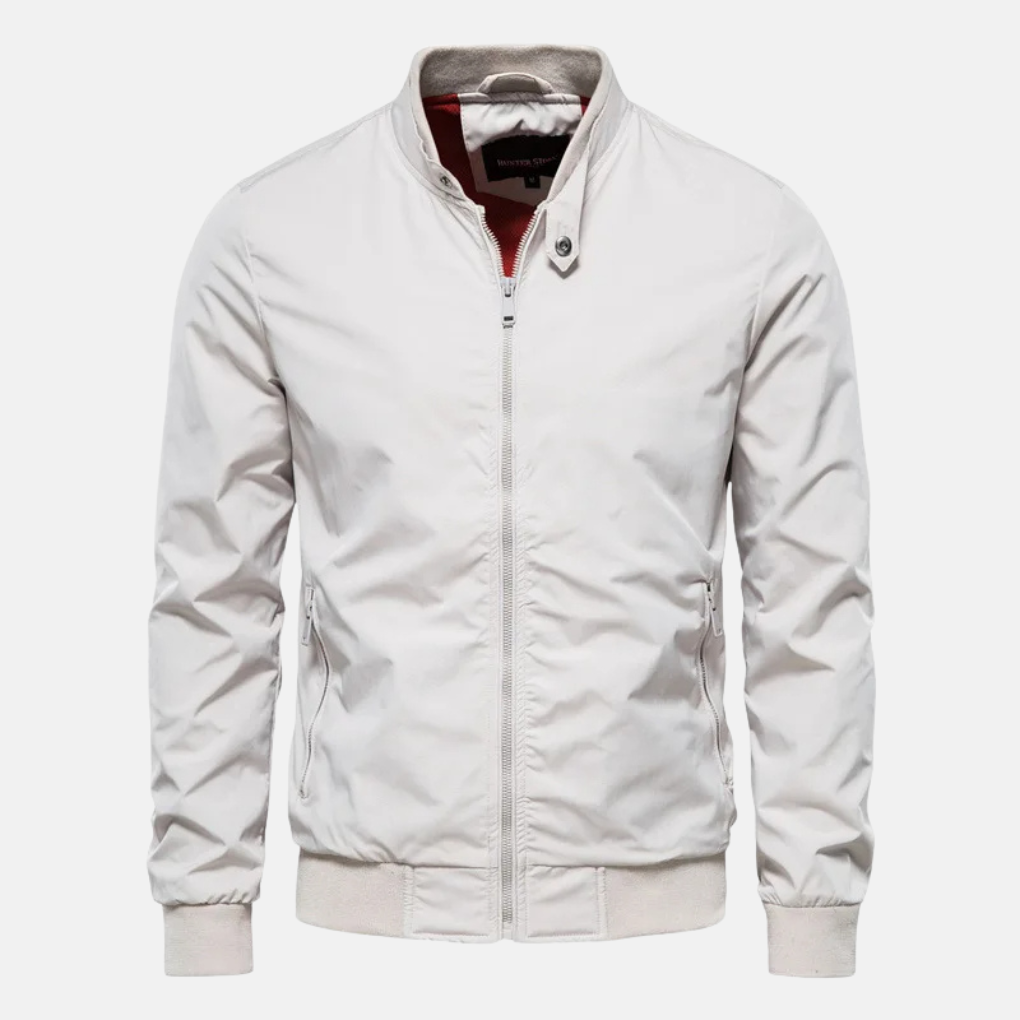 Charles Woods | Blouson bomber coupe-vent noir pour homme