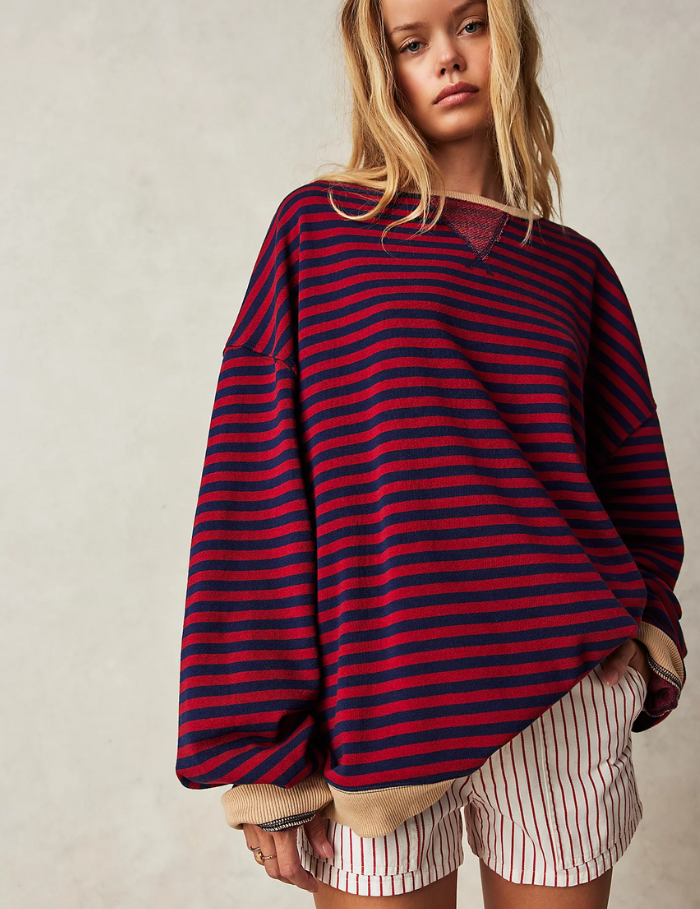 Isla Wilson | Pull à col rond rayé