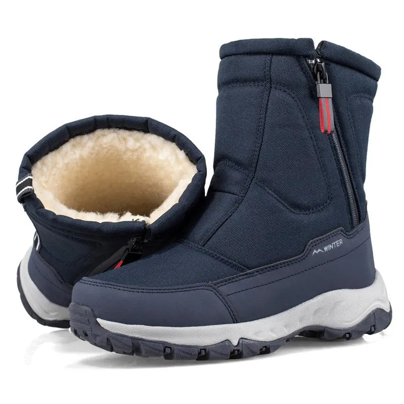 Winifred Ashcroft | Waterproof Mid-Calf Snow Boots with Plush Lining