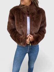 Georgina Pratt | Purple Faux Fur Jacket