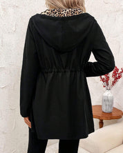 Constance Fairbank | Leopard-Lined Hooded Coat With Drawstring Waist