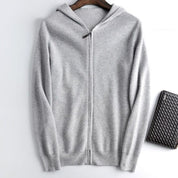 Oliver Hartley | Zip-Up Hooded Knit Cardigan for Men