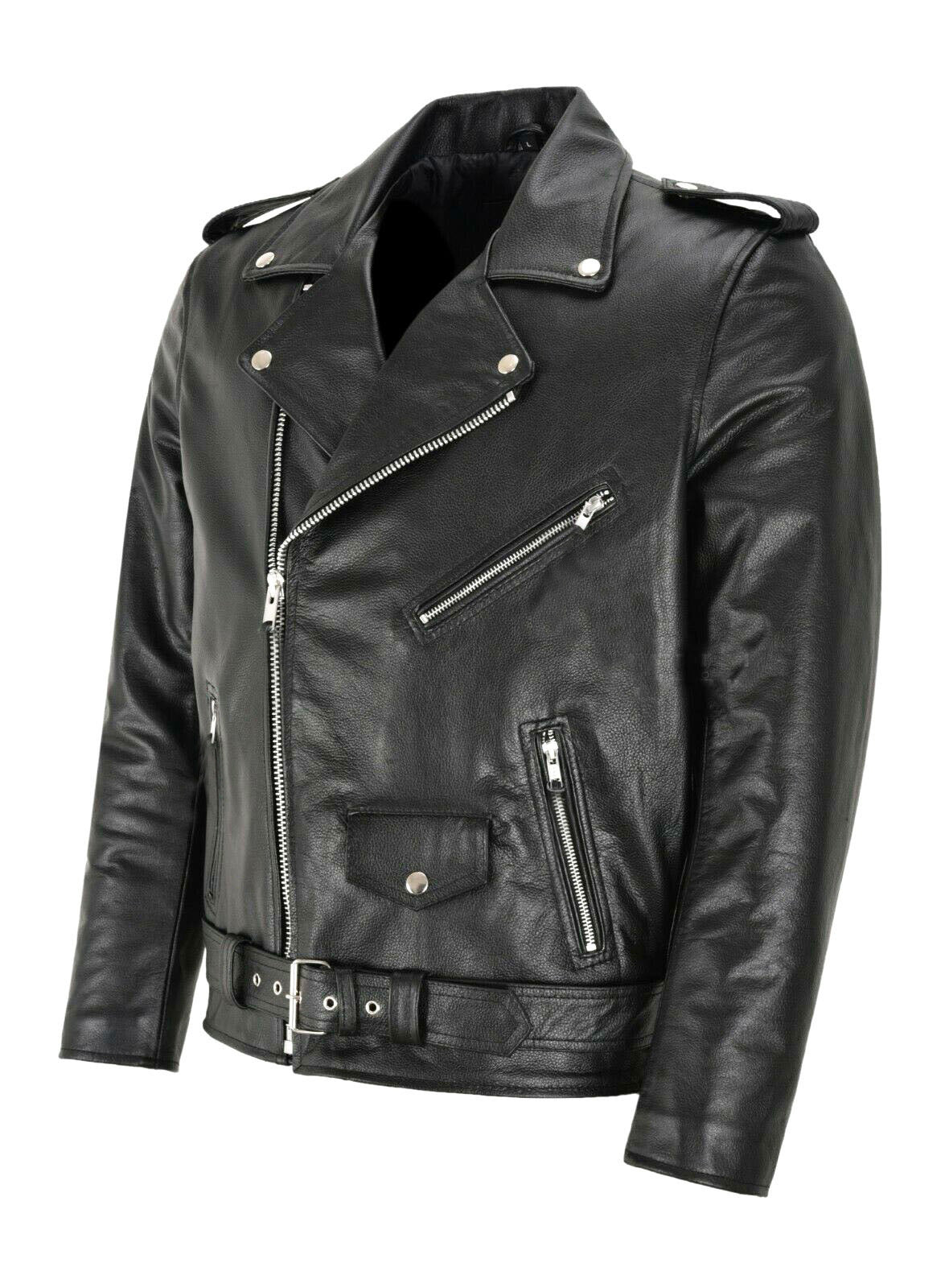 Rupert Morris | Veste de motard en cuir avec fermeture éclair asymétrique