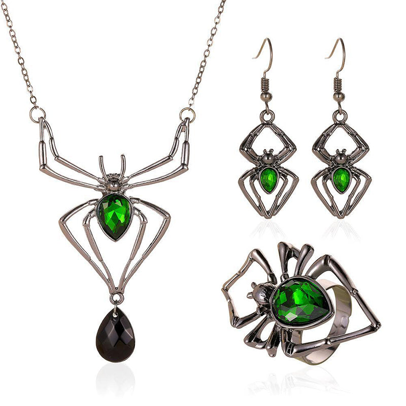 Tisseuse de toile | Collier d’Halloween araignée pour femme