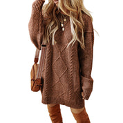 Olivia Walker | Cable Knit Sweater Dress