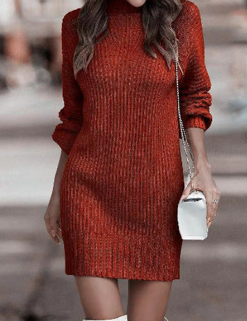 Rosie Harrison | Turtleneck Long Sleeve Sweater Dress