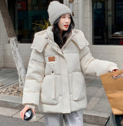 Phoebe Griffiths | Sage Green Padded Puffer Jacket with Hood