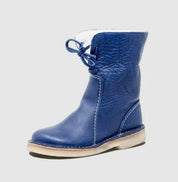Hazel Redmond | Bottines en cuir doublées de peau lainée