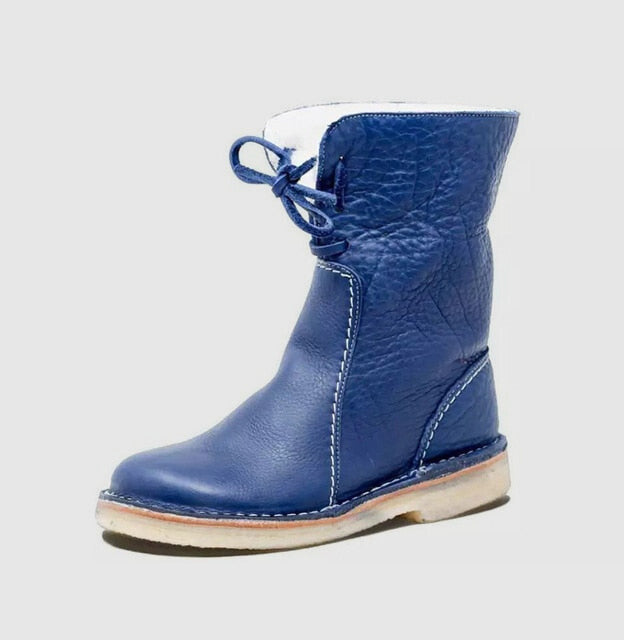 Hazel Redmond | Bottines en cuir doublées de peau lainée