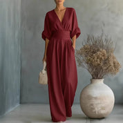 Isabelle Monroe | Elegant Wide Leg Jumpsuit For Women