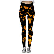 Miss Spooky | Skull Halloween Leggings For Women