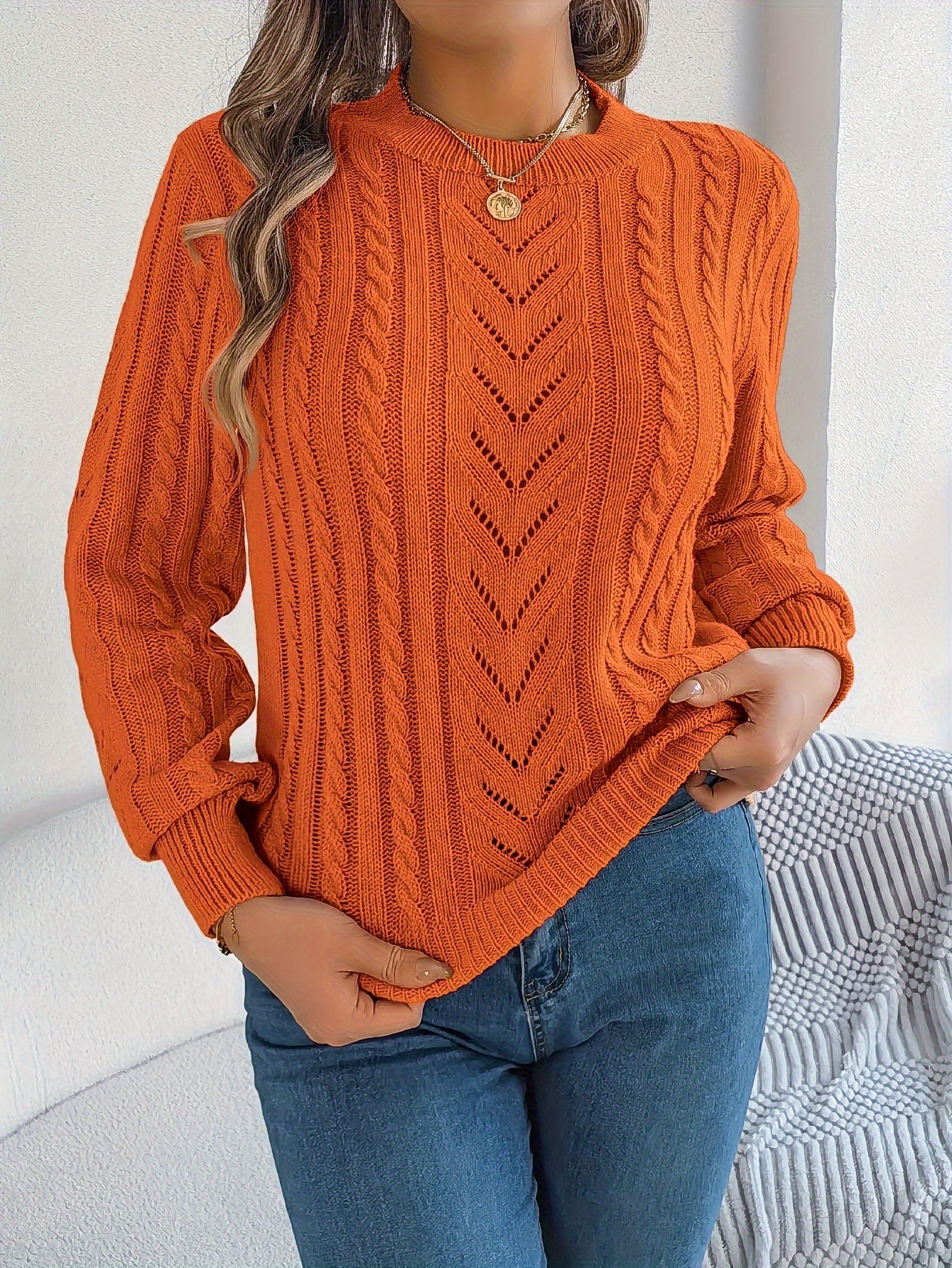 Alice Hughes | Pull texturé en maille torsadée