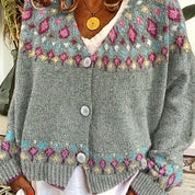 Judith Sutcliffe | Nordic Patterned Knit Cardigan