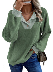 Tabitha Robinson | Ribbed Knit Collared Sweater