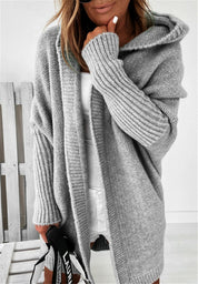 Isla Turner | Oversized Hooded Knit Cardigan