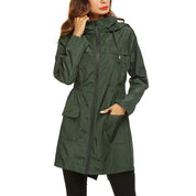 Amelia Turner | Hooded Waterproof Longline Rain Jacket