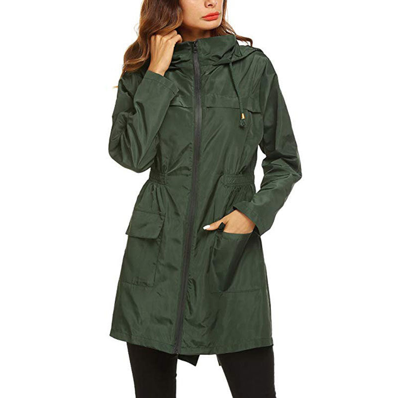 Amelia Turner | Hooded Waterproof Longline Rain Jacket