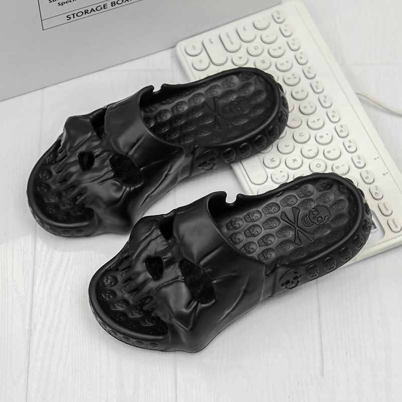 Count Midnight | Skull Halloween Slippers