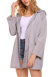 Daisy Marsh | Hooded Lightweight Raincoat with Drawstring Hood