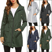 Amelia Turner | Hooded Waterproof Longline Rain Jacket