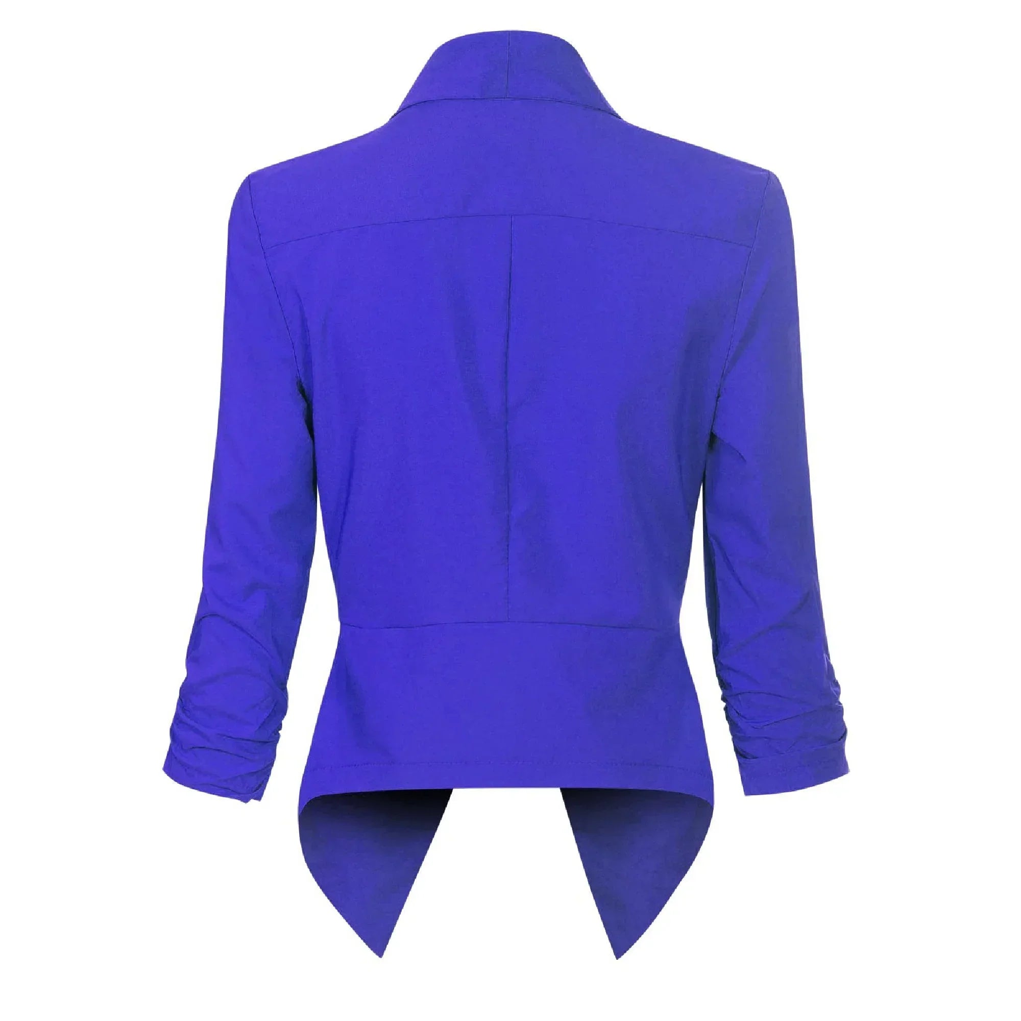 Millicent Scott | Open-Front Draped Blazer
