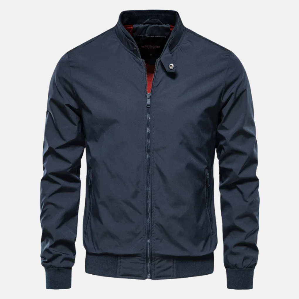 Charles Woods | Blouson bomber coupe-vent noir pour homme