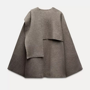 Florence Winterbourne | Oversized Cape Coat with Textured Finish