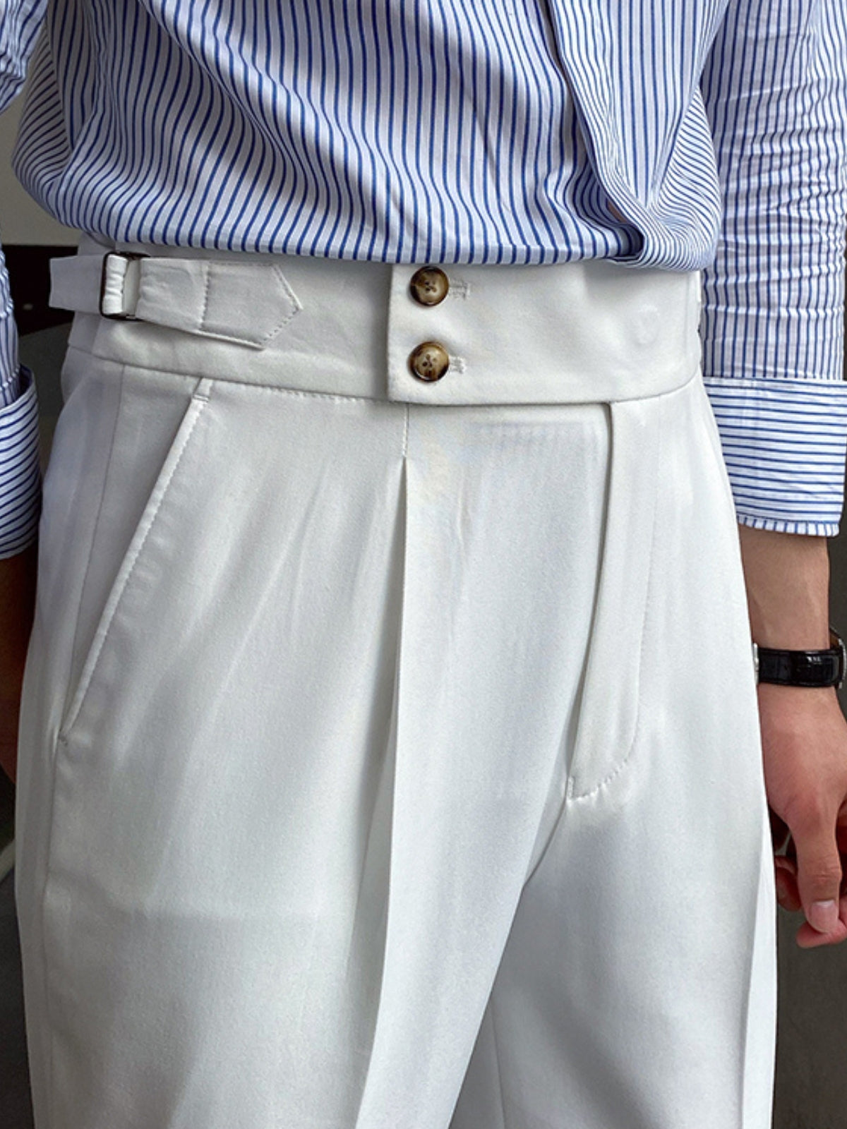 Luca Verano | Tailored Pleated Smart Trousers
