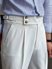 Luca Verano | Tailored Pleated Smart Trousers