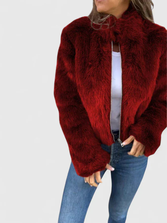 Georgina Pratt | Purple Faux Fur Jacket