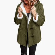Cecily Barrington | Sherpa-Lined Hooded Toggle Coat