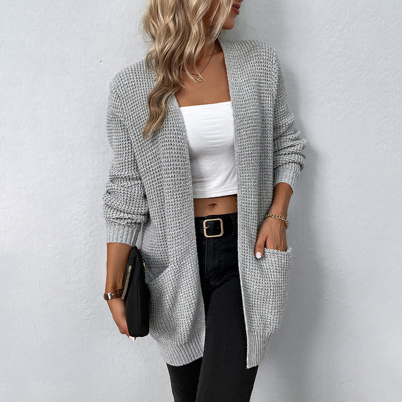 Tabitha Sutherland | Oversized Waffle-Knit Cardigan