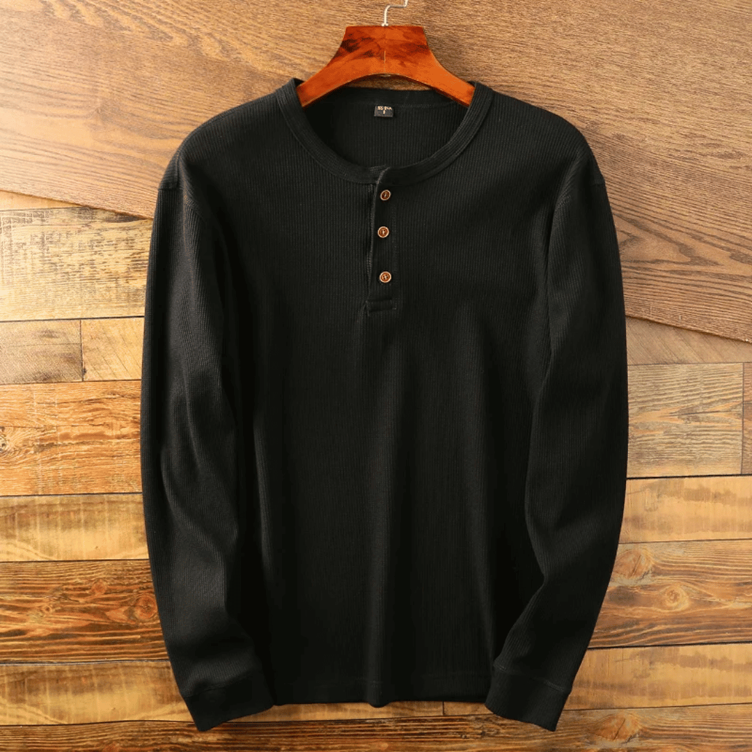 Henry Davies | Soft Henley Neck Shirt for Men