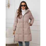 Georgina Hall | Mid-Length Hooded Puffer Coat