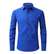 Chemise habillée blanche classique à manches longues Edward Clarke