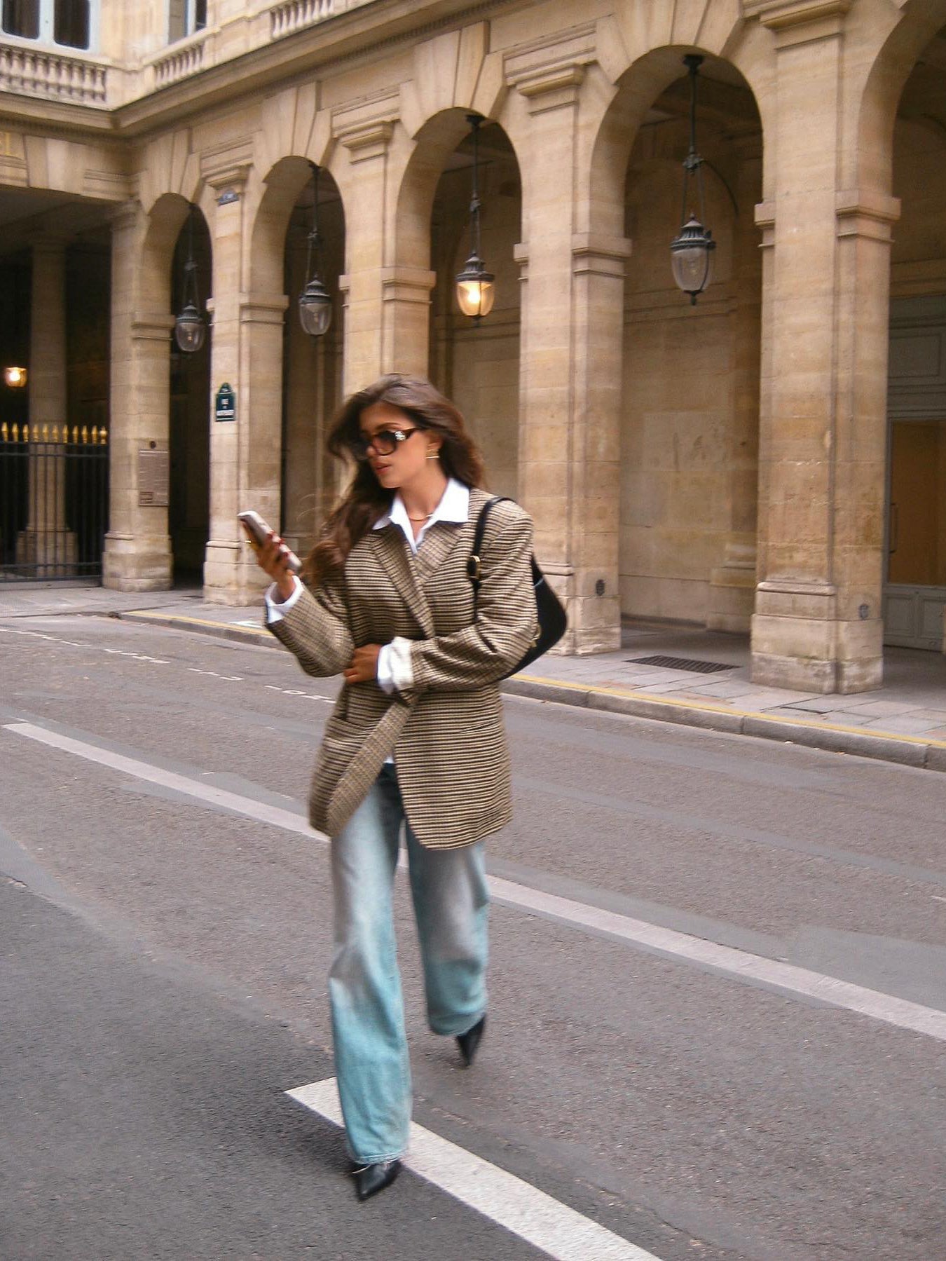 Imogen Clarke | Oversized Plaid Blazer for Women