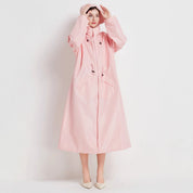 Daisy Williams | Imperméable long à capuche jaune soleil
