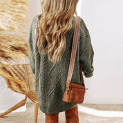 Olivia Walker | Cable Knit Sweater Dress