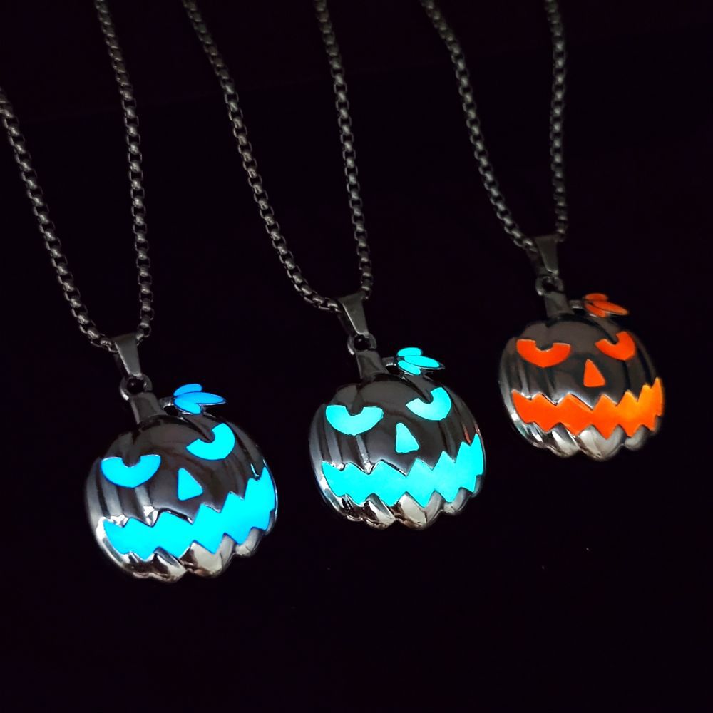 Lantern Light | Glowing Pumpkin Halloween Necklace