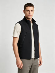 Rosie Hammond | Softshell Zip-Up Gilet in Ice Blue