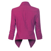 Millicent Scott | Open-Front Draped Blazer